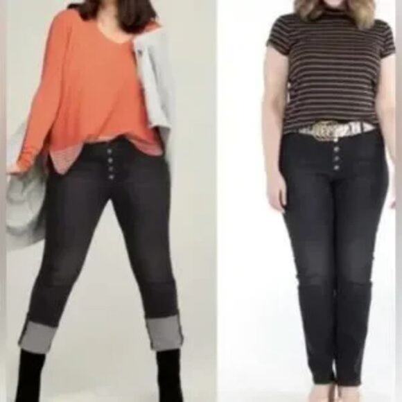 Cabi Women's Black #4149 Button Fly Straight Jeans Size 4 - Picture 1 of 8